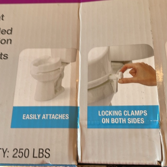 Raised toilet seat NIB - Picture 3 of 4